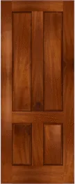 Raised Panel Long Wood Mahogany Doors